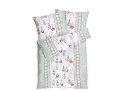 Angebote 😍 Vivre Bettwäsche Wichtel - 140x200 cm in grün 🎉