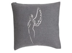 Bester Verkauf 💯 David Fussenegger Kissenhülle Engel - 60x60 cm in grau ✔️
