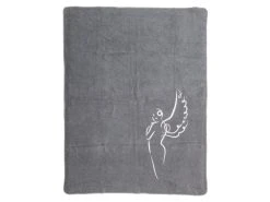 Auslauf 🥰 David Fussenegger Wohndecke Engel - 150x200 cm in grau 🔔