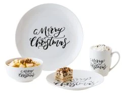 Blitzangebot ✔️ Casa Nova Speiseteller "Merry Xmas" in schwarz 🔔 -Weihnachtsdeki Verkaufe 6935496 0649435 2 24945480