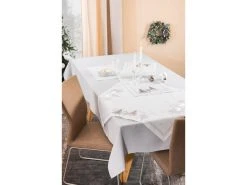 Bester Verkauf 💯 Decore Tischläufer X-Mas Hirsch - 40x140 cm in silberfarben 😀 -Weihnachtsdeki Verkaufe 6935812 0649669 2 24901101