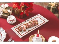 Auslauf 🎉 Villeroy & Boch Kuchenplatte Toy’s Delight - 16/39 cm in weiß ✨ -Weihnachtsdeki Verkaufe 6936152 0649801 3 24195332