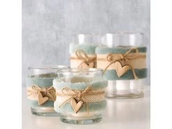 Schlussverkauf ⌛ Windlicht Lanja "Natur" - 9/13 cm in mehrfarbig ⭐